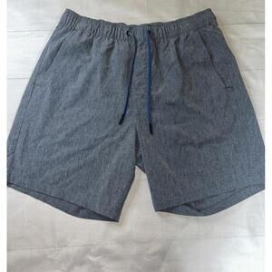 Eddie Bauer Men’s Woven Tech Gym Shorts Blue Size Large Moisture Wicking Drifit
